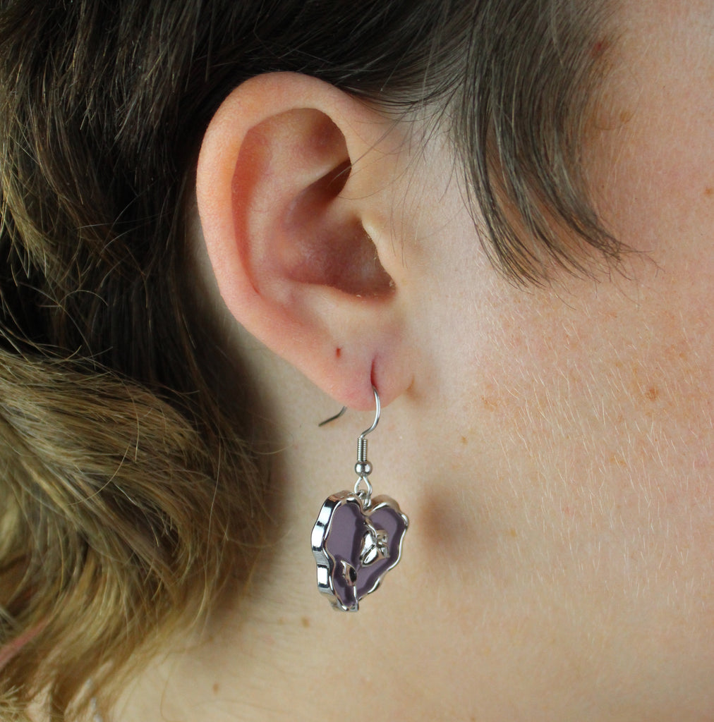Kiss From A Rose Earrings - Sour Cherry