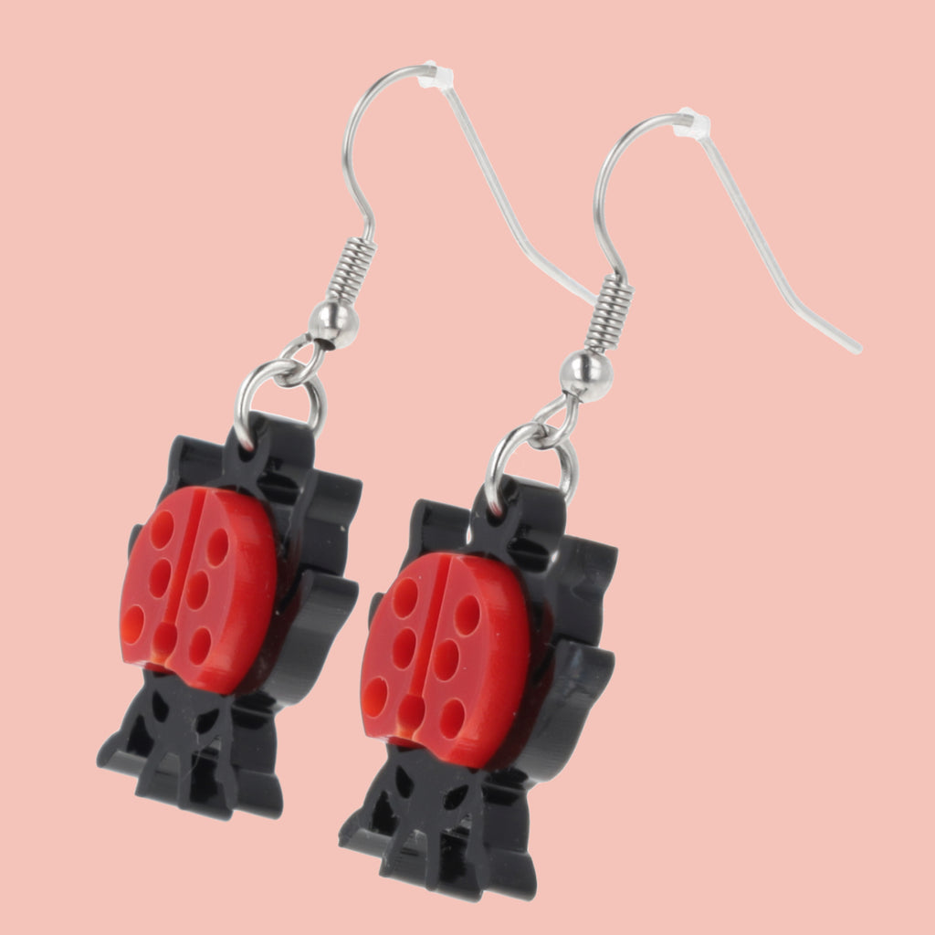 Dotty For You Ladybird Earrings - Bright Red - Sour Cherry