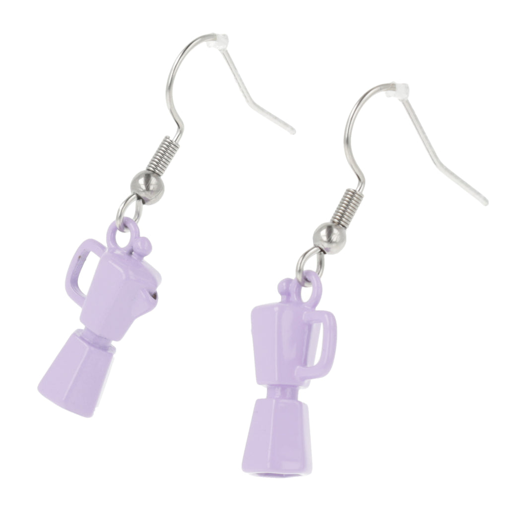 Lilac Coffee Pot Earrings - Sour Cherry