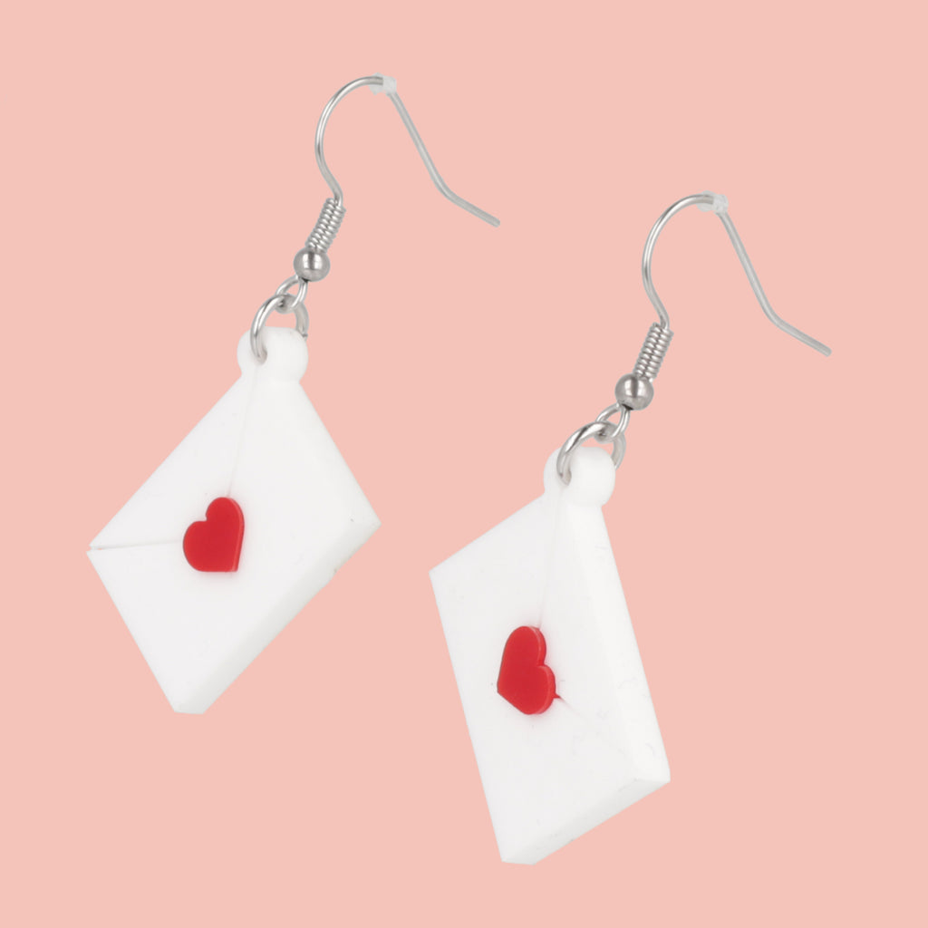Love Letter Earrings - Sour Cherry
