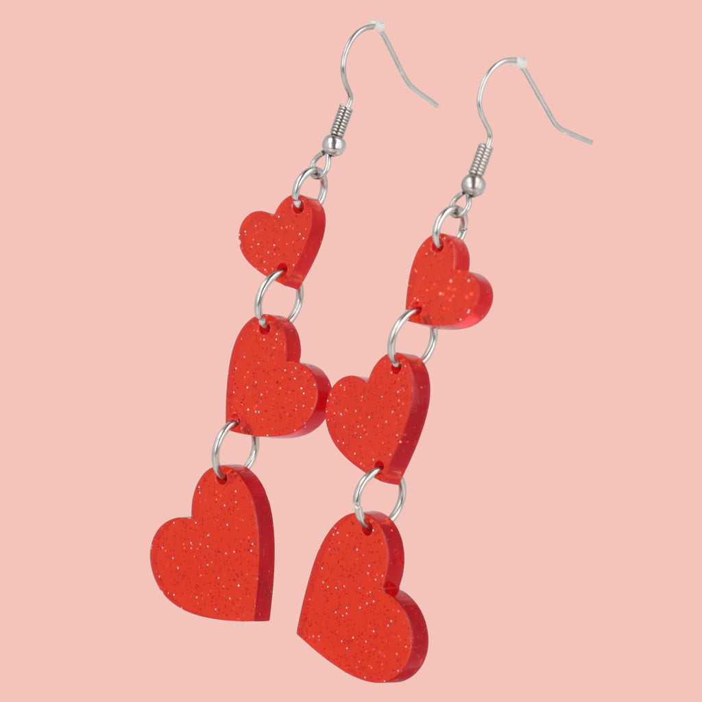 Love Is In The Air Earrings - Red - Sour Cherry