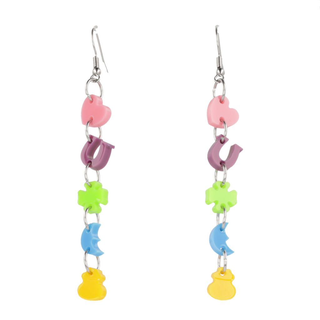 Lucky Charms Earrings - Sour Cherry