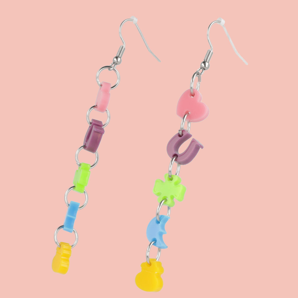 Lucky Charms Earrings - Sour Cherry