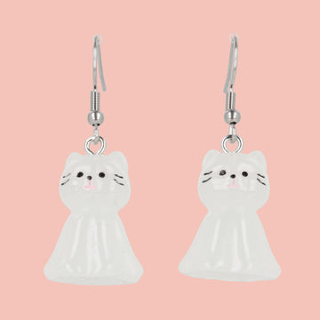 Meowst Haunted Cat Earrings - Sour Cherry