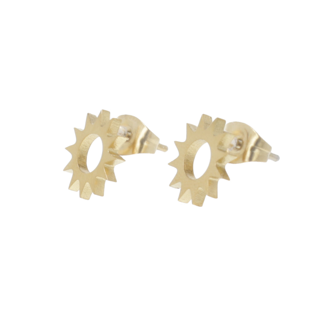 Midnight Sun Stud Earrings (Gold Plated) - Sour Cherry