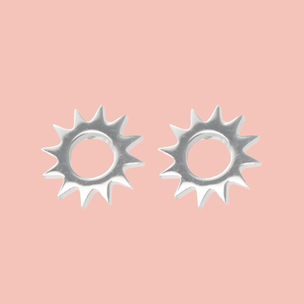 Midnight Sun Stud Earrings - Sour Cherry