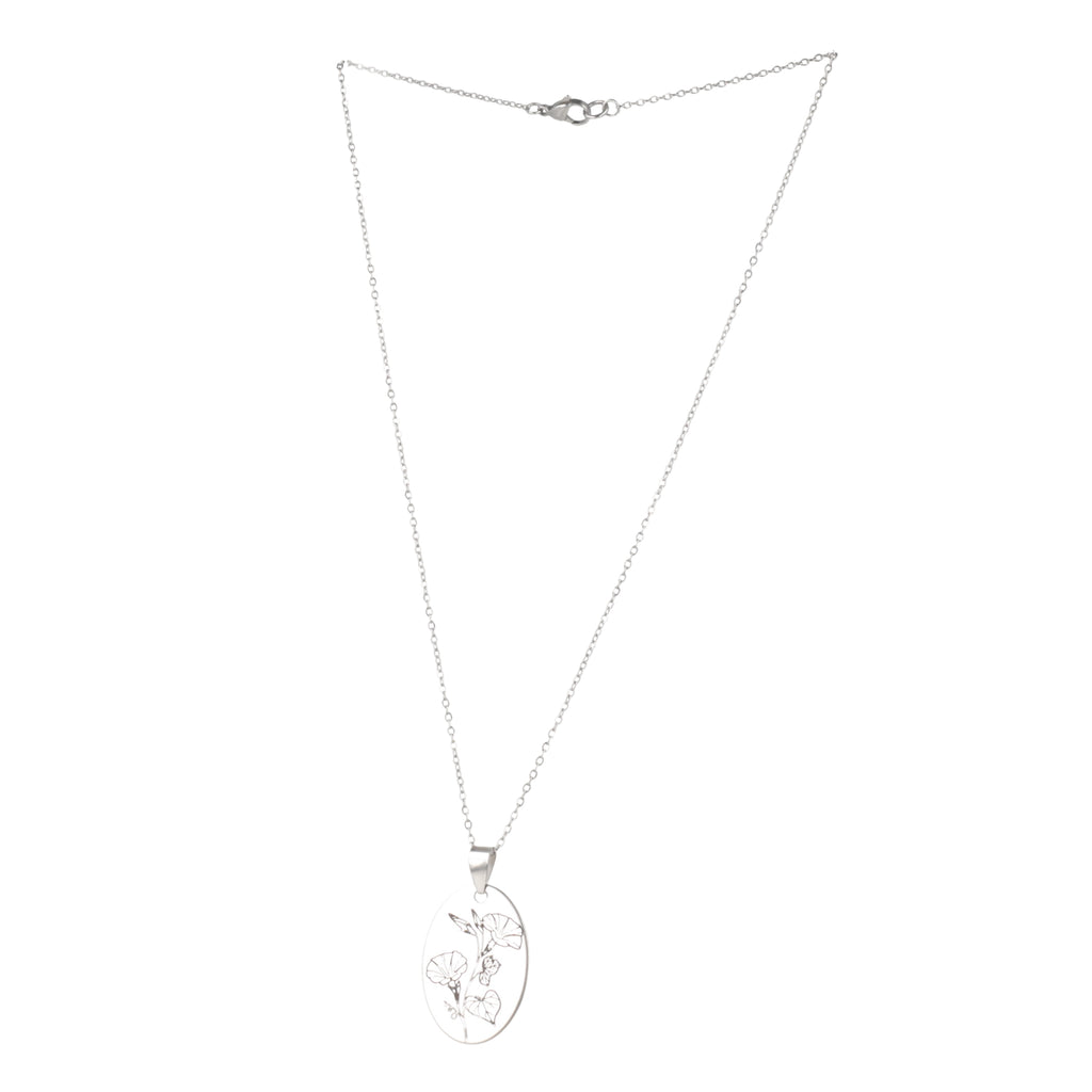 September Birth Flower Necklace - Morning Glory - Sour Cherry