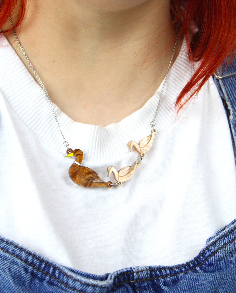 No Ducks Given Necklace - Sour Cherry
