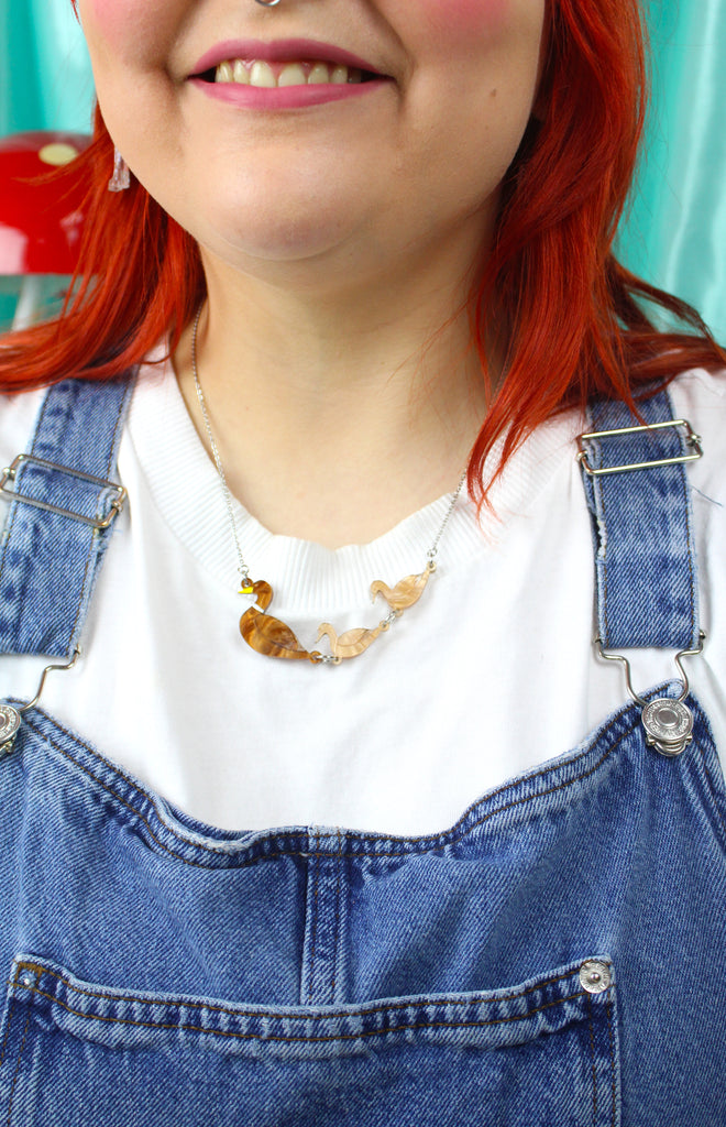 No Ducks Given Necklace - Sour Cherry