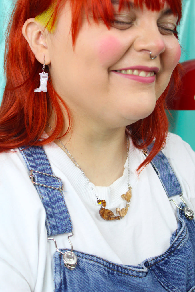No Ducks Given Necklace - Sour Cherry