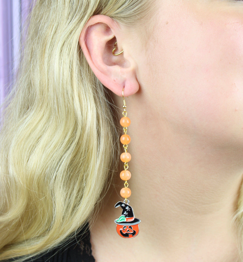 Oh My Gourd Earrings - Sour Cherry