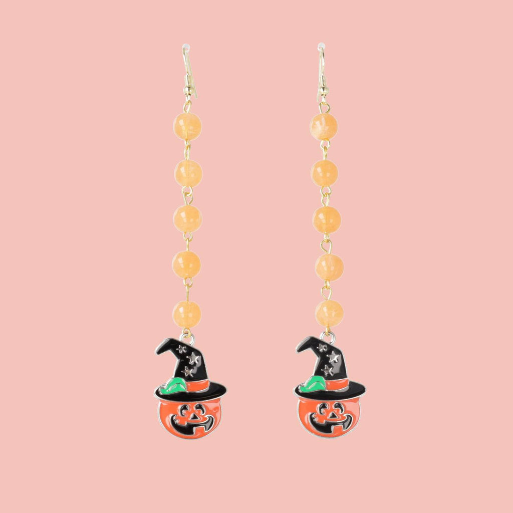 Oh My Gourd Earrings - Sour Cherry
