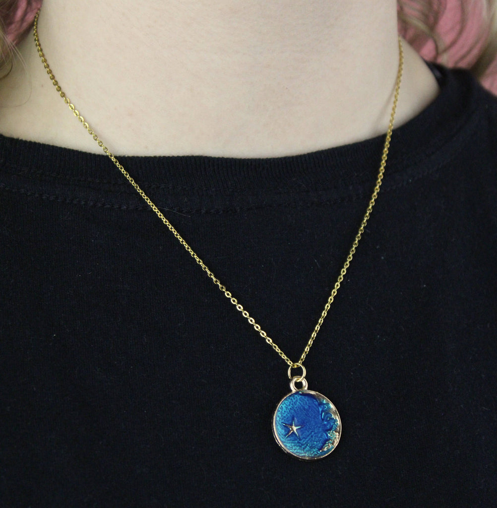 Once In A Blue Moon Necklace - Sour Cherry