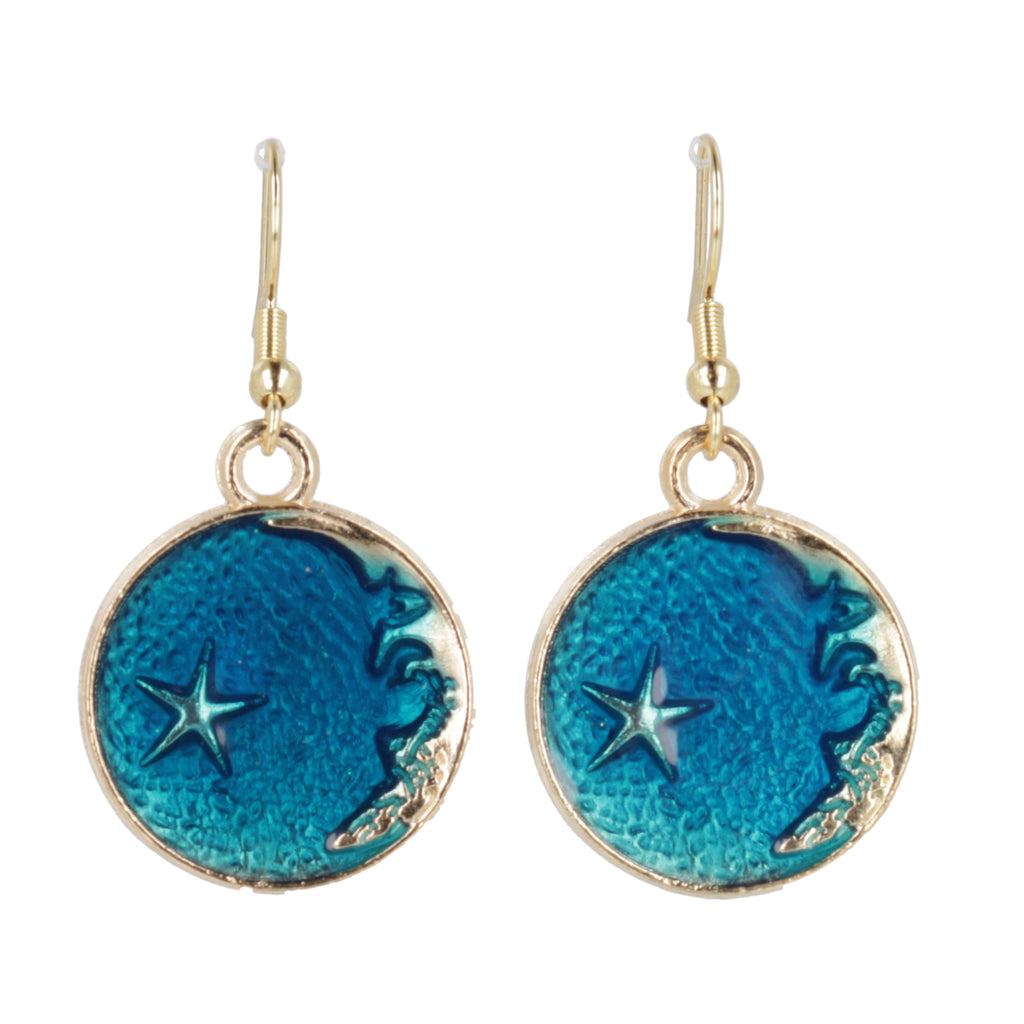 Once In A Blue Moon Earrings - Sour Cherry
