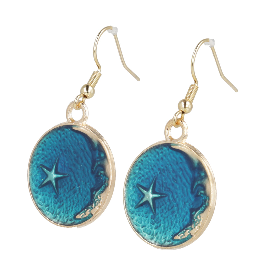 Once In A Blue Moon Earrings - Sour Cherry