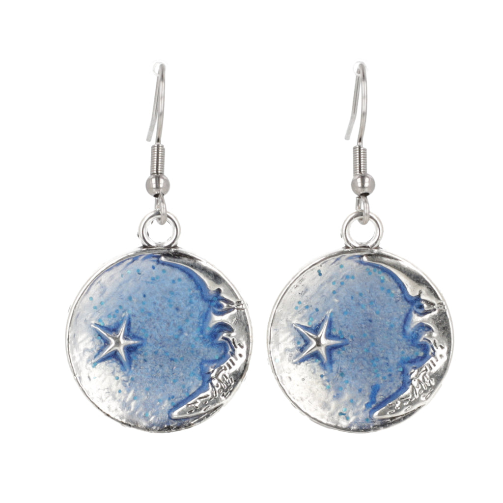 Once In A Blue Moon Drop Earrings - Sour Cherry
