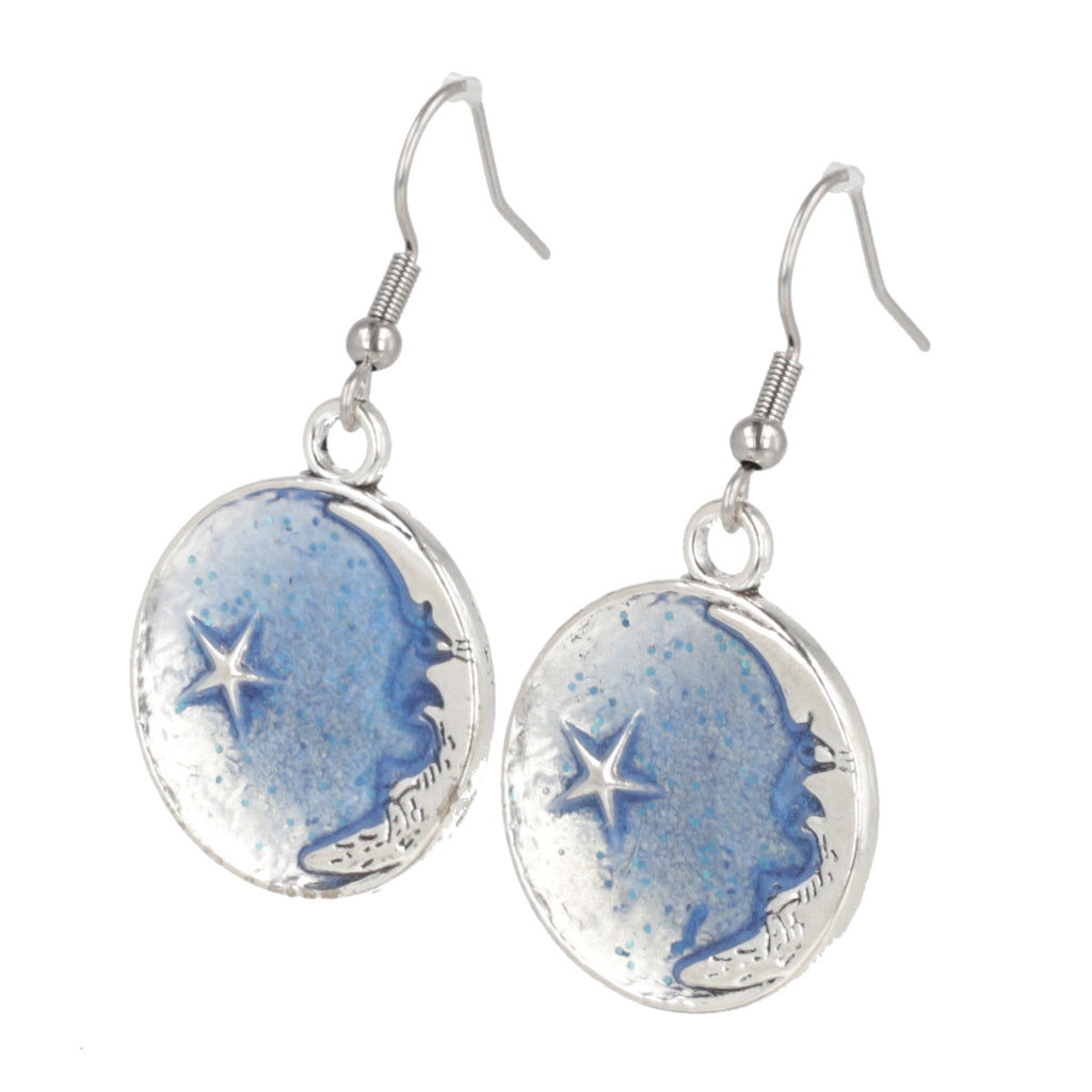 Once In A Blue Moon Drop Earrings - Sour Cherry