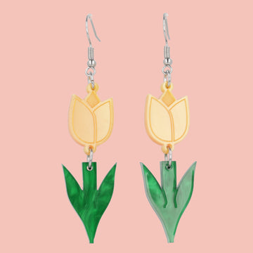 Tiptoe Through the Tulips Earrings (Orange) - Sour Cherry