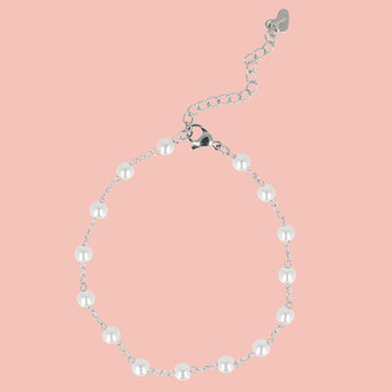 Pearly Girly Anklet - Sour Cherry