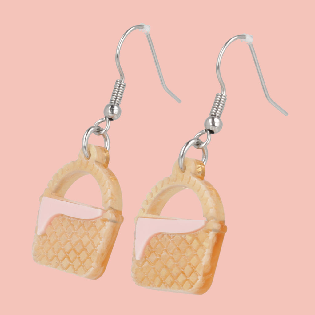 Bring Your Basket Earrings - Sour Cherry