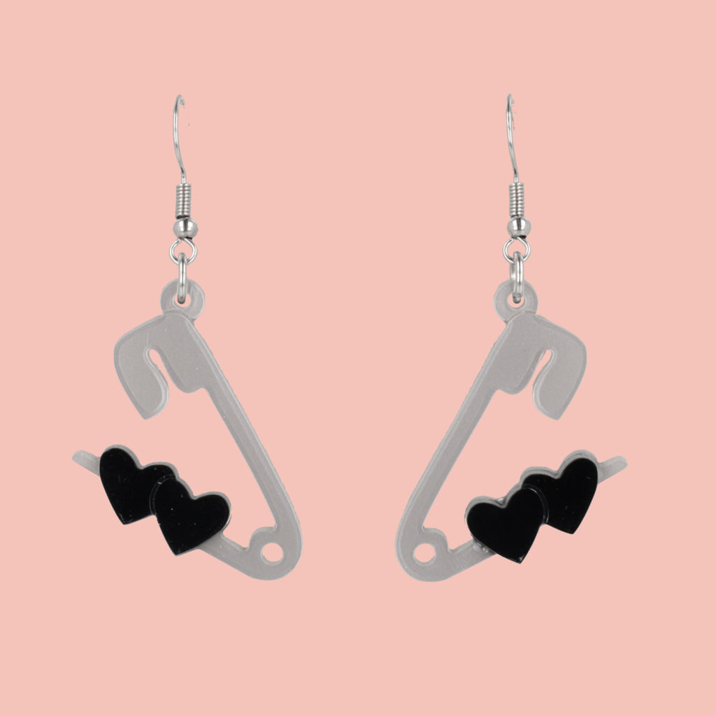 Pin Love With You Earrings - Sour Cherry