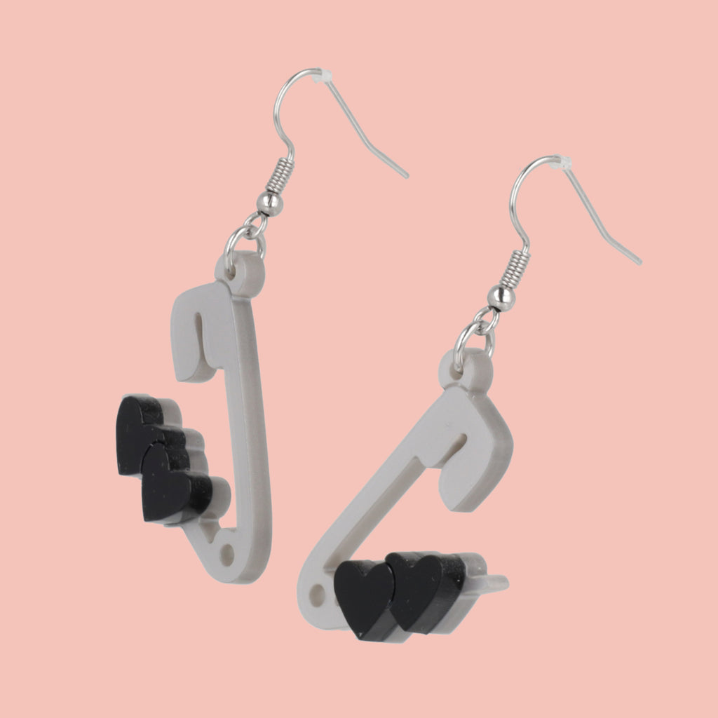 Pin Love With You Earrings - Sour Cherry