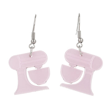 Pink Stand Mixer Earrings - Sour Cherry