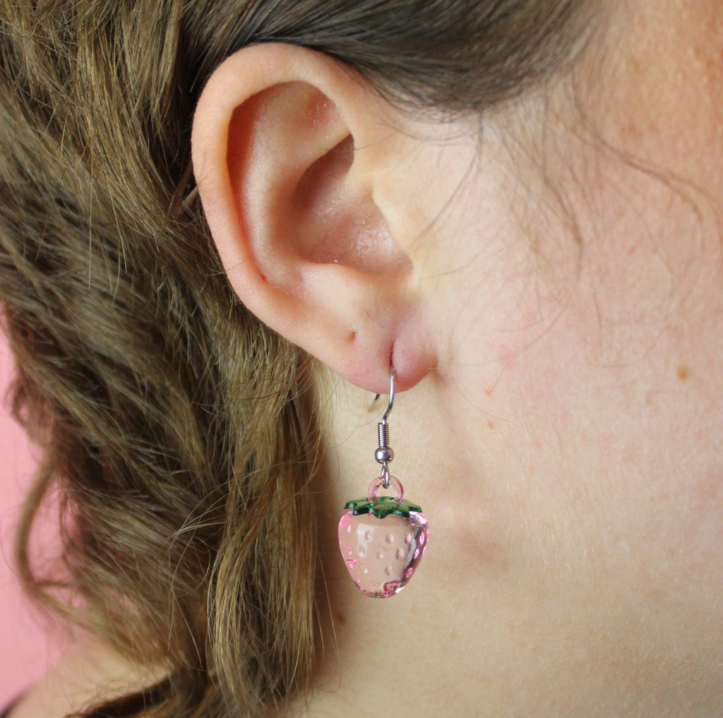 Light Pink Berry Nice Earrings - Sour Cherry