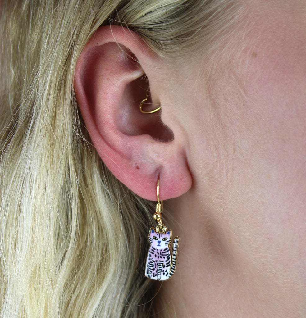 Pink Cheetah Earrings - Sour Cherry