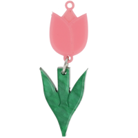 Pink Tiptoe Through the Tulips Charm