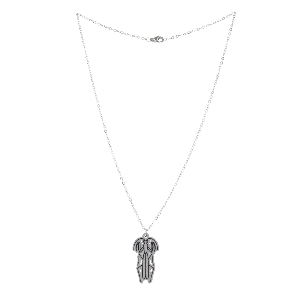 Maneater Praying Mantis Necklace - Sour Cherry