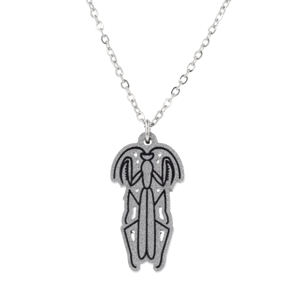 Maneater Praying Mantis Necklace - Sour Cherry