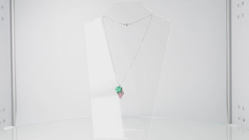 necklace featuring purple marble acrylic grapes pendant