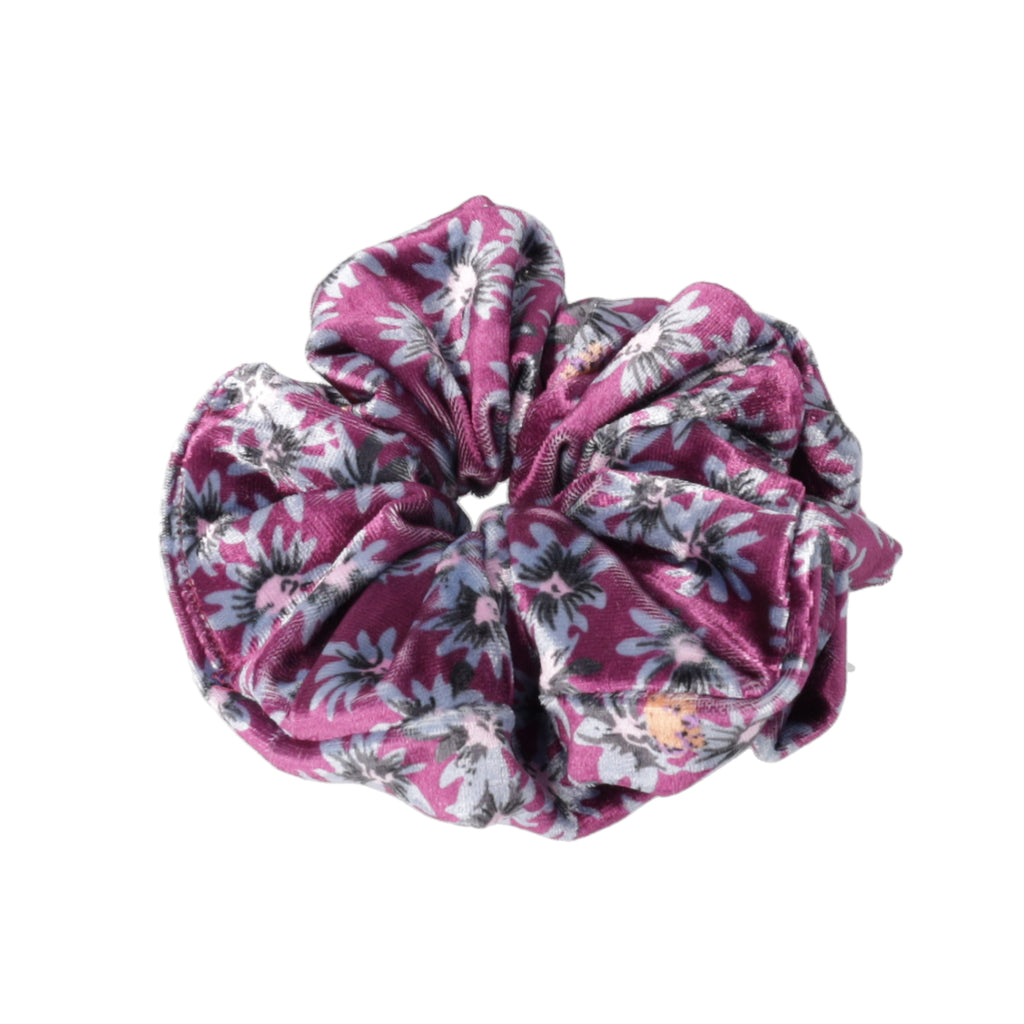 Purple Bloom Scrunchie - Sour Cherry
