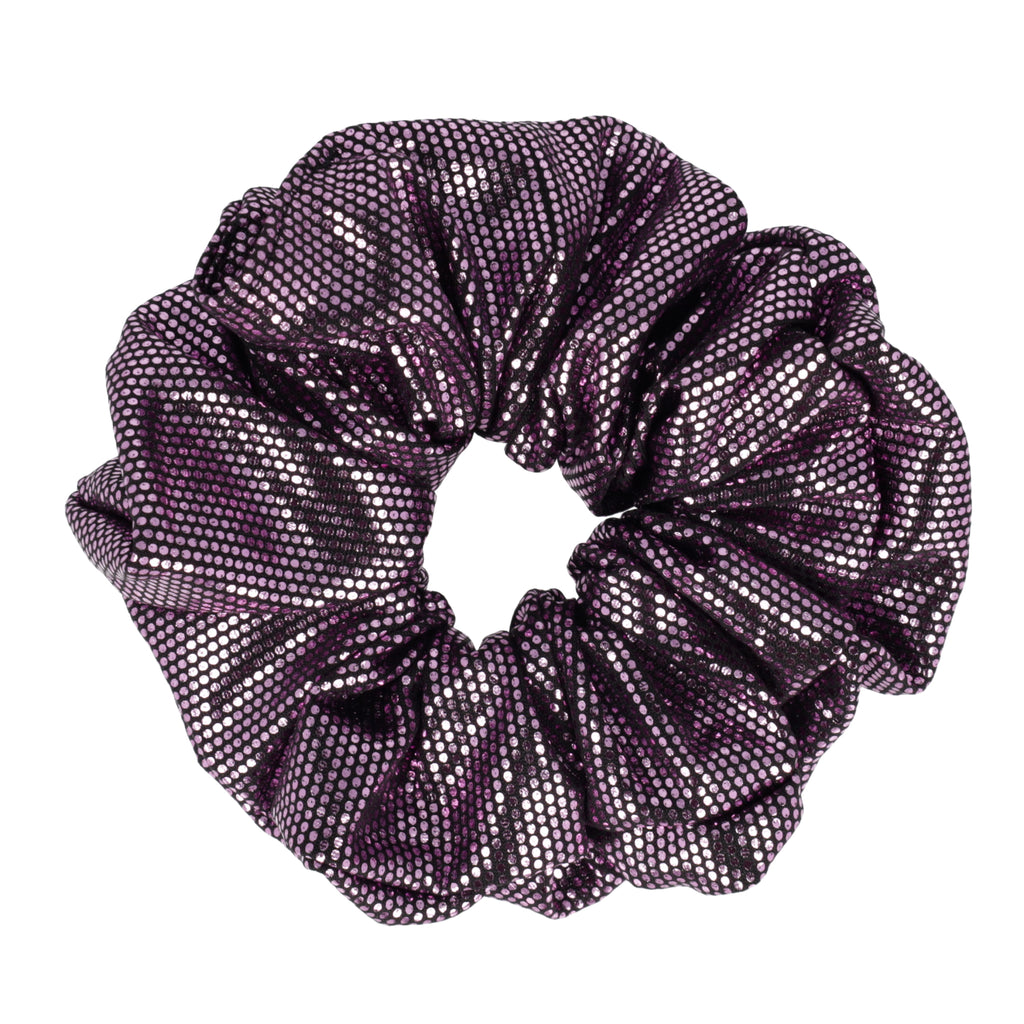 Purple Polka Dot Scrunchie - Sour Cherry