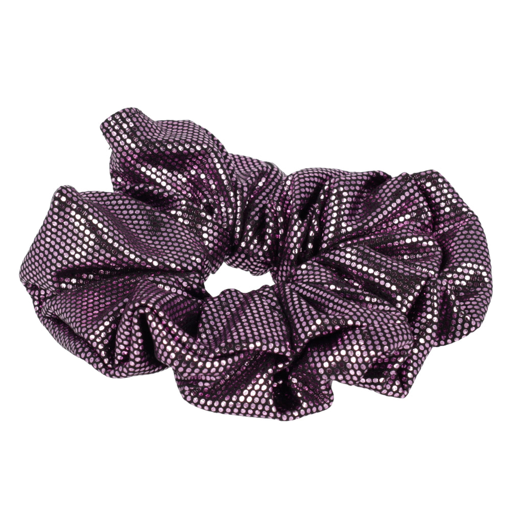 Purple Polka Dot Scrunchie - Sour Cherry