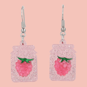 Pump Up The Jam Earrings - Raspberry - Sour Cherry