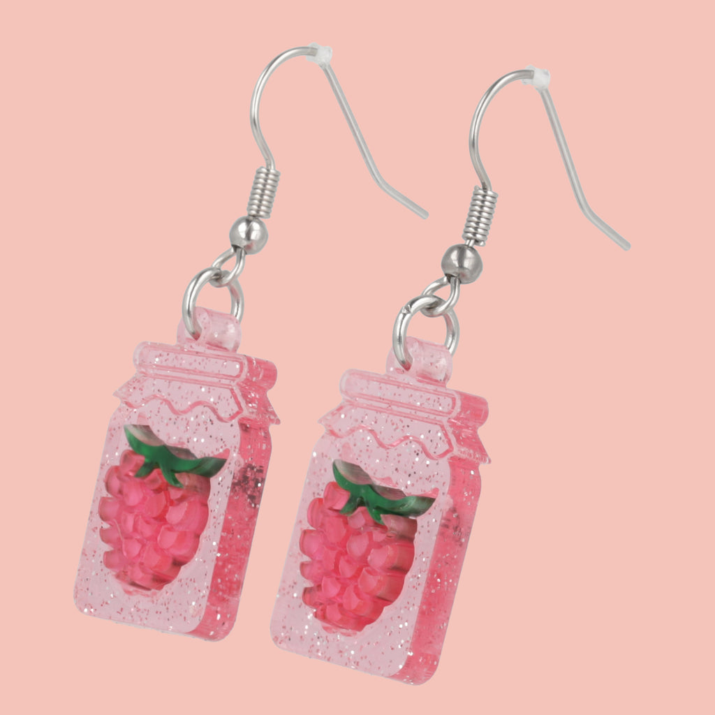 Pump Up The Jam Earrings - Raspberry - Sour Cherry