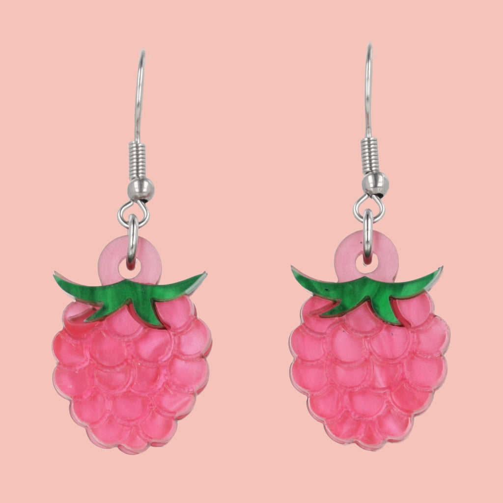 Raspberry Earrings - Sour Cherry