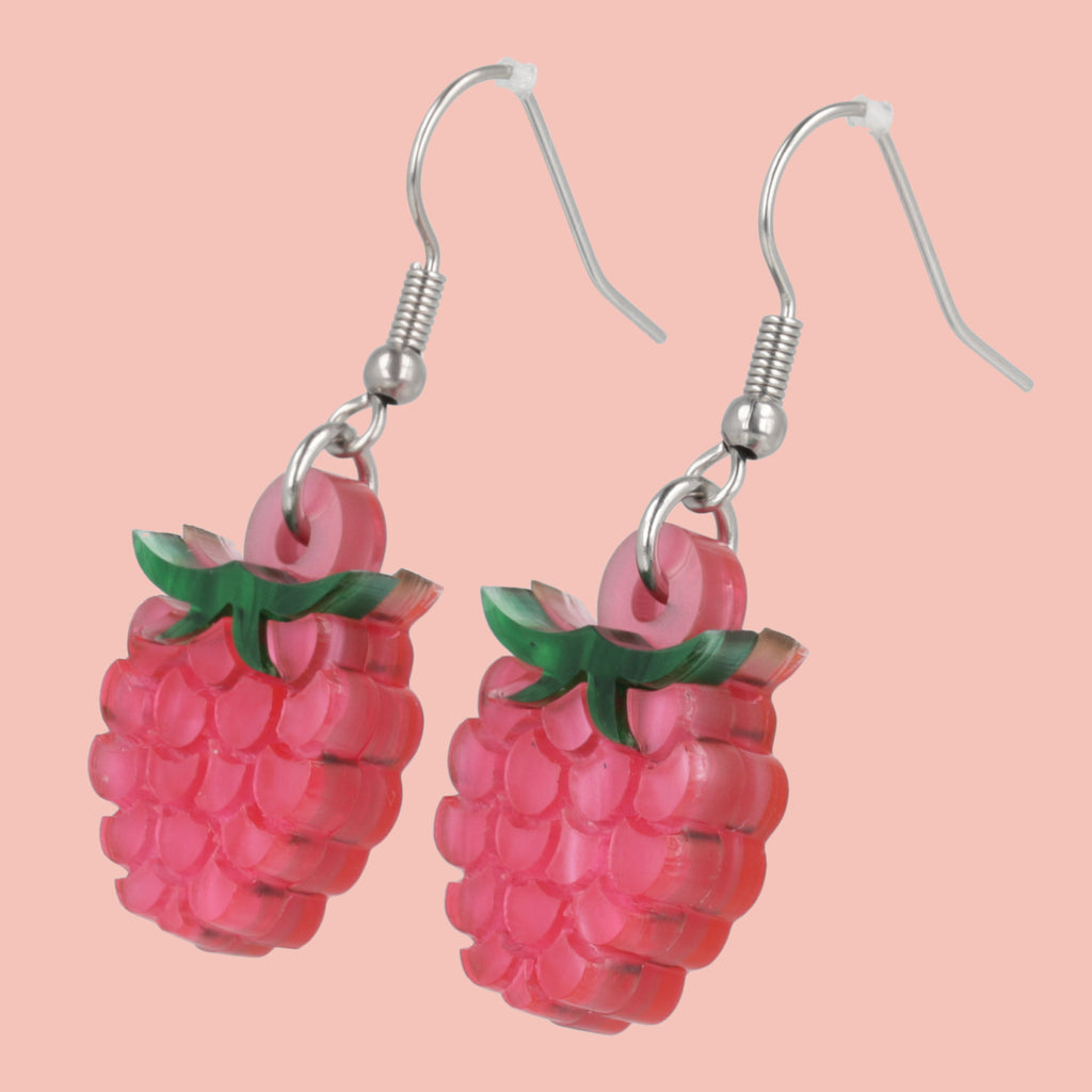 Raspberry Earrings - Sour Cherry