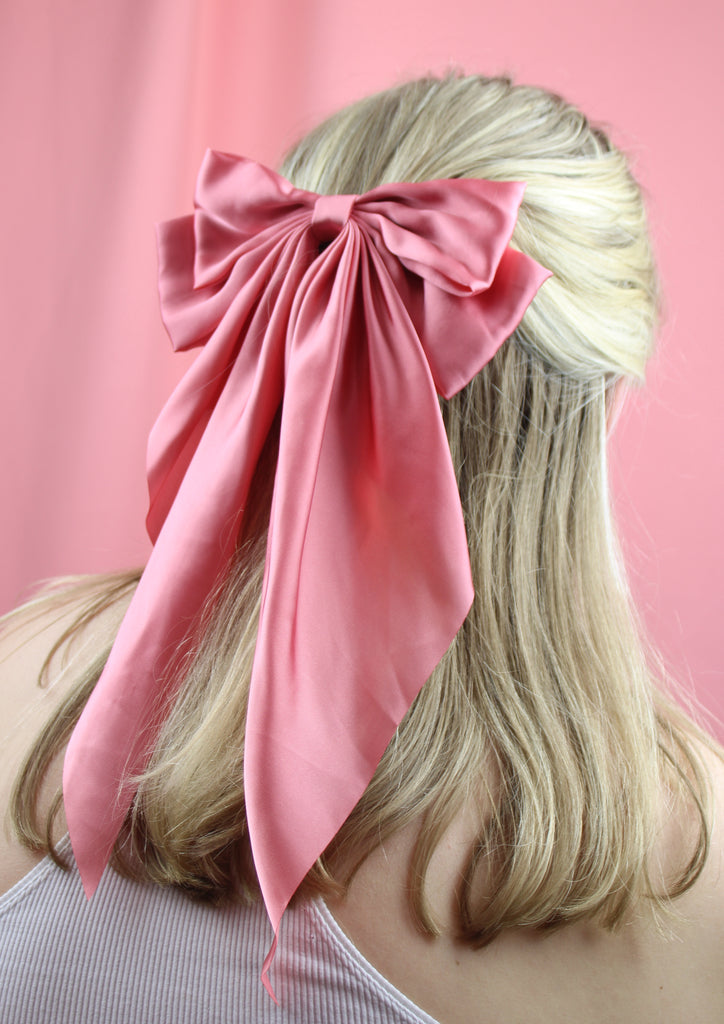 The Bigger The Bow Hair Clip - Blush Pink - Sour Cherry