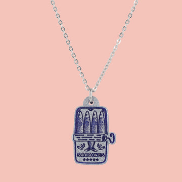 Tin O' Sardines Necklace - Sour Cherry
