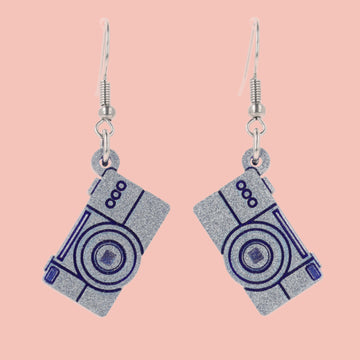 Say Cheese! Digital Camera Earrings - Sour Cherry