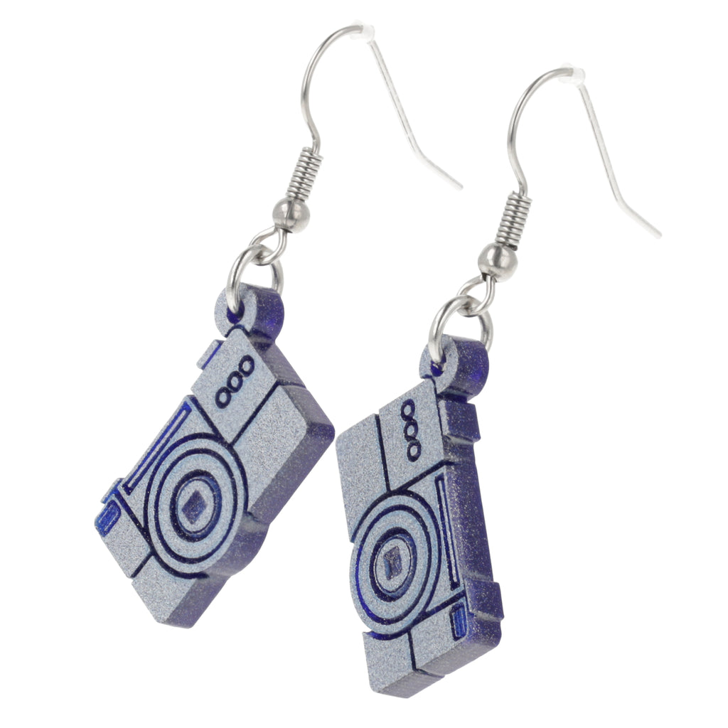 Say Cheese! Digital Camera Earrings - Sour Cherry