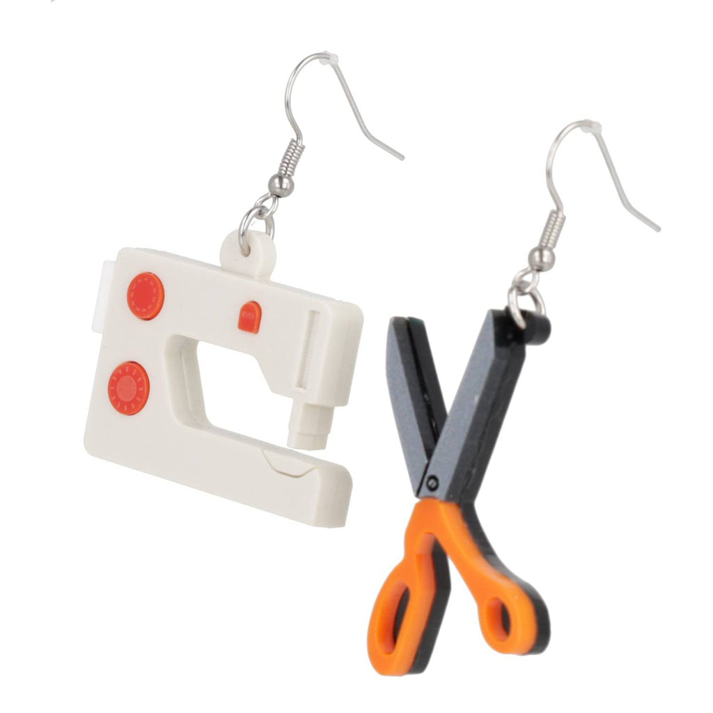 Sewing and Scissor Earring Set - Sour Cherry