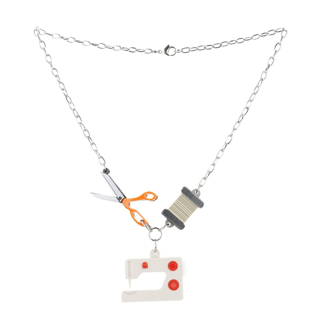 Sewing Necklace - Sour Cherry