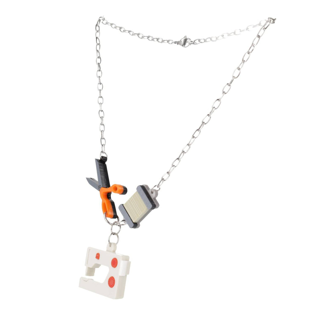Sewing Necklace - Sour Cherry