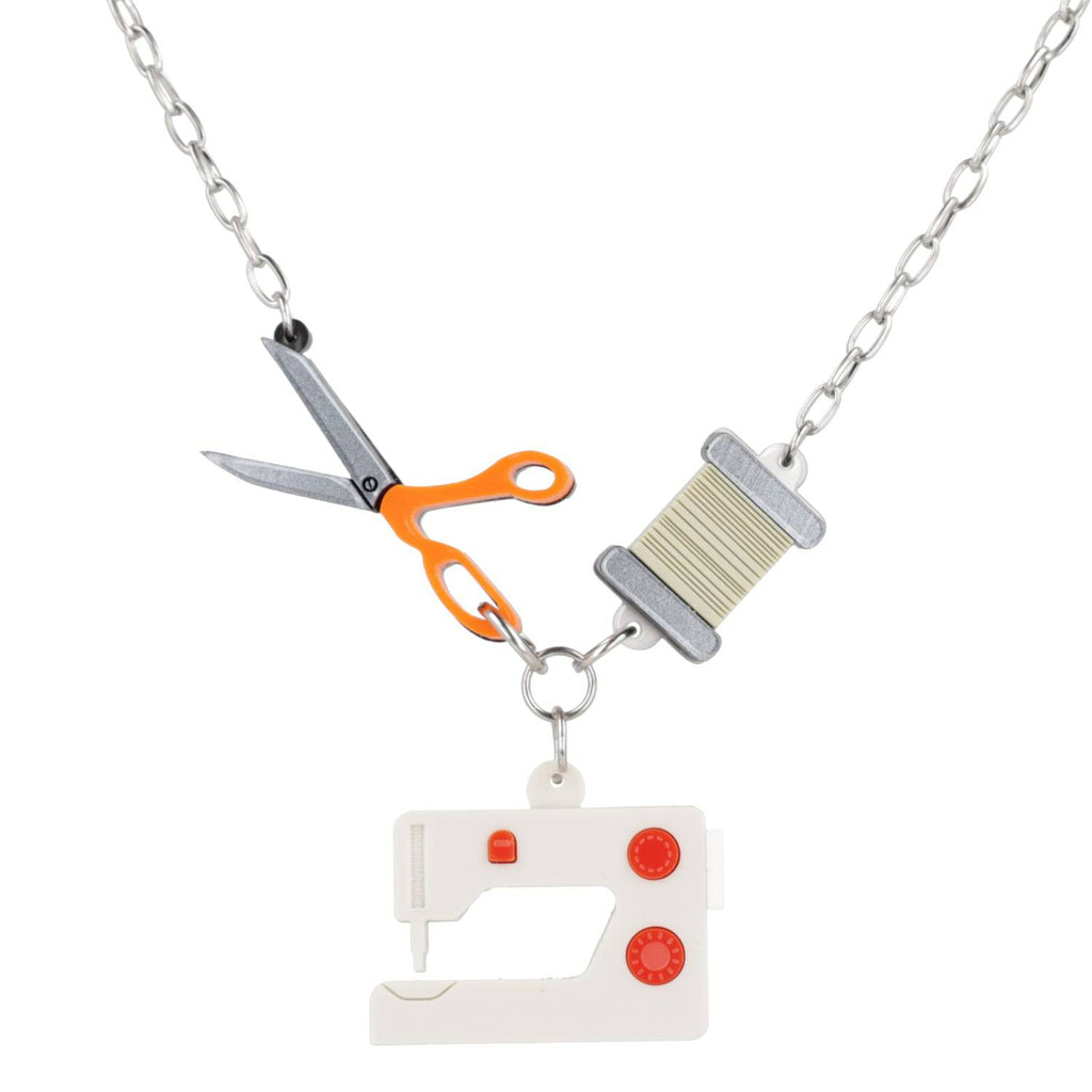 Sewing Necklace - Sour Cherry