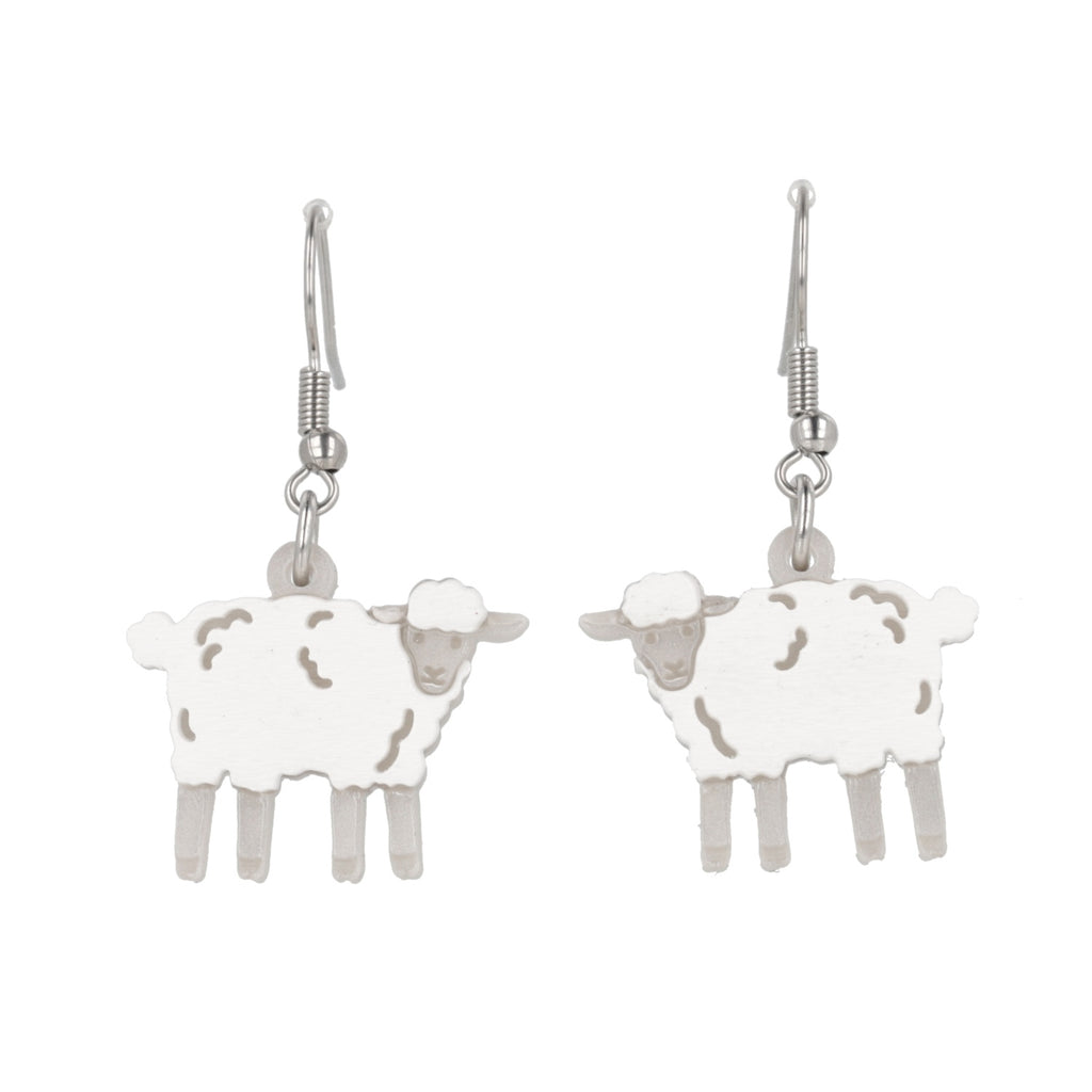 That's What Sheep Said Earrings - Sour Cherry