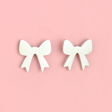 Stainless steel bow shaped studs